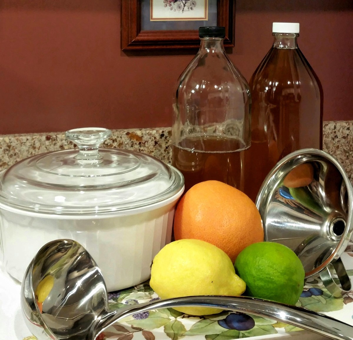 Keep your bottles of spicy iced tea in the fridge, ready to be poured.